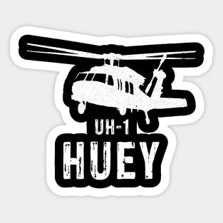 Military T Shirt UH-1 Huey Helicopter Pilot Chopper Aircraft Army Veteran Sticker